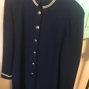 Long Black suit jacket by St John.